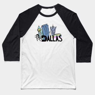 Dallas Skyline Baseball T-Shirt